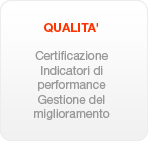 QUALITA': Certificazione, Indicatori di performance, Gestione del miglioramento